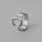 English 26-letter steel peptide ring niche design stainless steel gold-plated cold opening finger jewelry