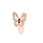 Fashion personality U-shaped fake nose ring diamond butterfly nose nail no hole nose clip piercing jewelry