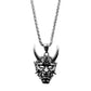 Summer Street Punk Pendant Necklace Male Ghost Mask Halloween Horror Ornament Gift