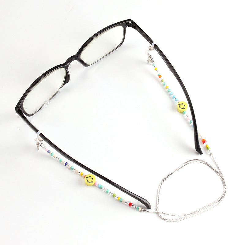 ins glasses chain gravel imitation pearl non-slip mask lanyard trend niche design mask chain
