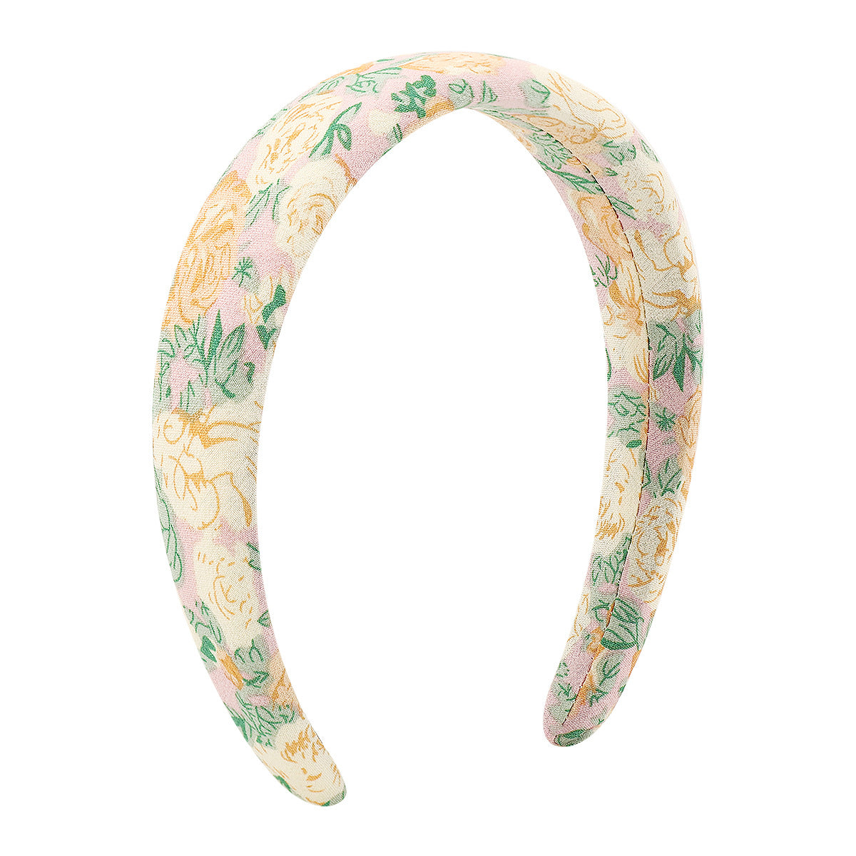 F523 Small Fresh Printed Sponge Headband Sweet Girl Heart High Temperament Simple Fashion Headband