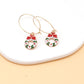Christmas ornaments, Christmas elements, diamonds, snowflakes, bells, earrings, Christmas gifts, earrings, women