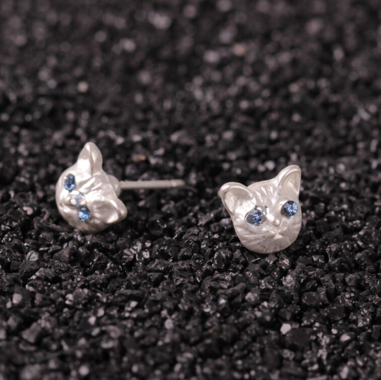 Harajuku three-dimensional small animal dinosaur cat rabbit scorpion earrings fashion personality piercing earrings jewelry