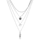 Jewelry Elephant Pineapple Black Butterfly Pendant Necklace Female Personality Multi-layer Temperament Simple Necklace