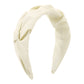 F534 French retro pleated wide-brimmed simple hair hoop female pure color fragrance elegant girl heart personality head hoop