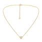 Fashion full of diamond love letter small necklace diamond personality simple temperament elegant trend clavicle chain