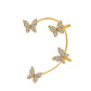 Mori Super Fairy Diamond Butterfly Ear Hanging Earbone Clip Fashion Temperament Niche Design No Pierced Ear Clip Versatile Earrings