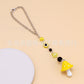 Fashion cartoon resin color small mushroom creative key chain men and women car bag key chain pendant