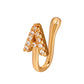 Piercing-free nose stud copper inlaid zircon letters U-shaped nose clip nose ring piercing jewelry