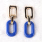 Jewelry Dongdaemun Element Resin Simple Earrings S925 Silver Needle Creative Temperament Earrings