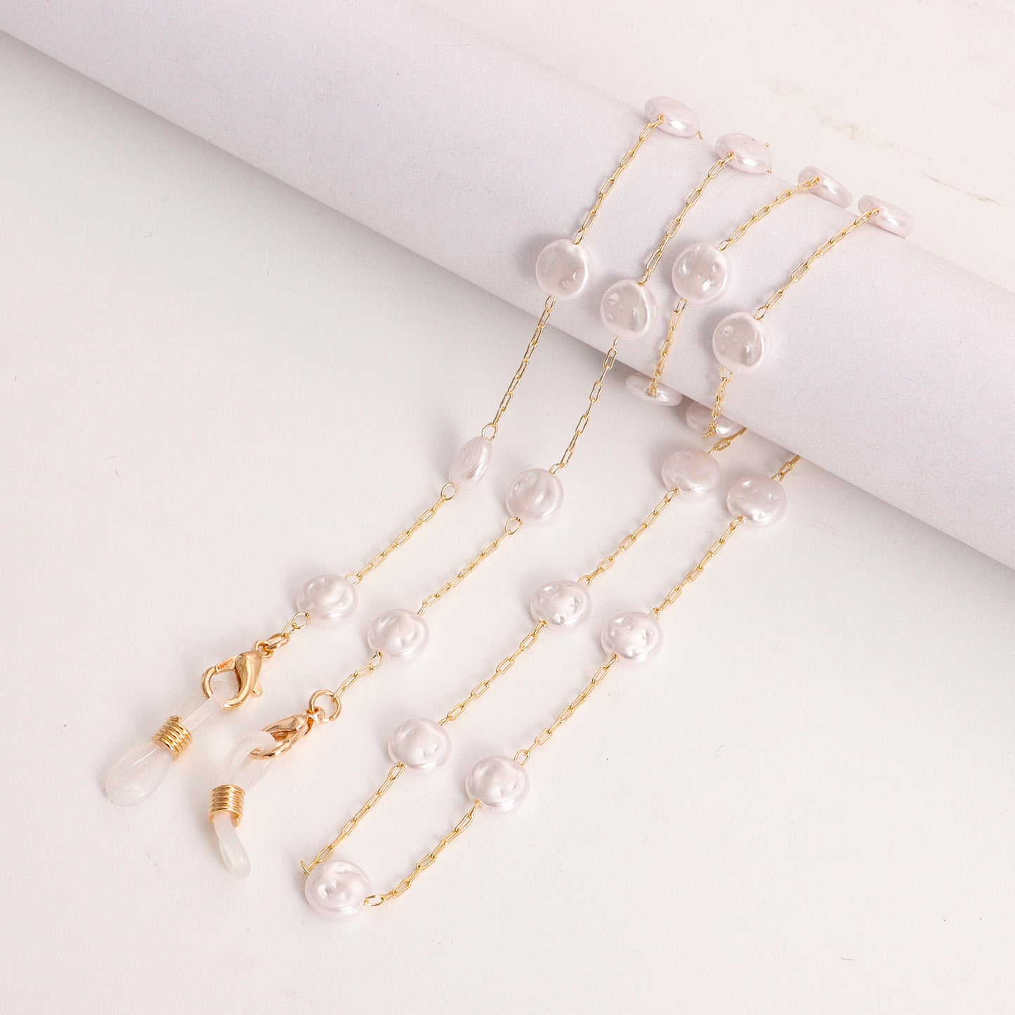 Mask hanging chain glasses hanging chain crystal glasses chain imitation pearl mask chain glasses chain