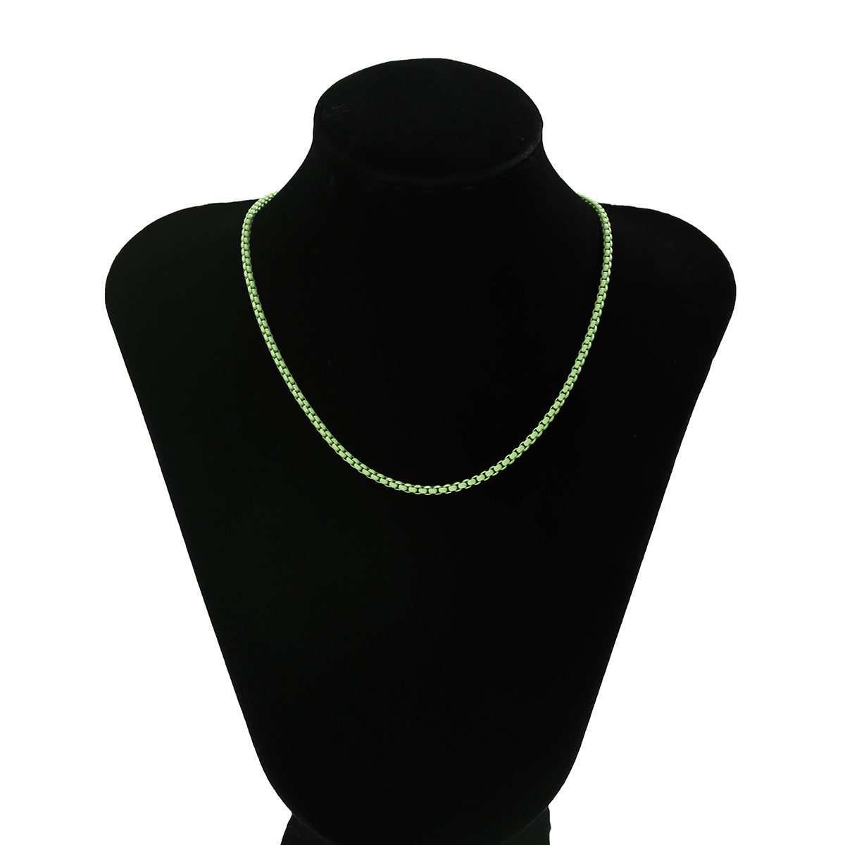 Jewelry Simple Geometric Handmade Versatile Necklace Punk Sweet Cool Color Single Layer Chain Necklace Female