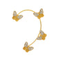 Mori Super Fairy Diamond Butterfly Ear Hanging Earbone Clip Fashion Temperament Niche Design No Pierced Ear Clip Versatile Earrings