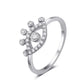 Ins super fairy zircon butterfly open ring female fashion light luxury wheat ear index finger ring simple star ring