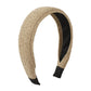 F4755 Bohemian raffia woven headband wide-brimmed retro handmade fashion personalized flat headband female
