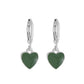 Retro Drip Oil Heart Earrings Female Fashion Simple Sweet Color Peach Heart Earrings Earrings Versatile Earrings