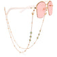 Jewelry trendy color dripping oil flower glasses chain accessories mask hanging chain female