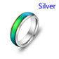 Explosive Style Temperature Sensitive Color Changing Stainless Steel Ring Couple Ring Jewelry Love Fashion Jewelry