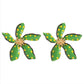 E1165 Fashion Alloy Drip Oil Flower Polka Dot Earrings Spring Summer Temperament Colorful Sweet Earrings