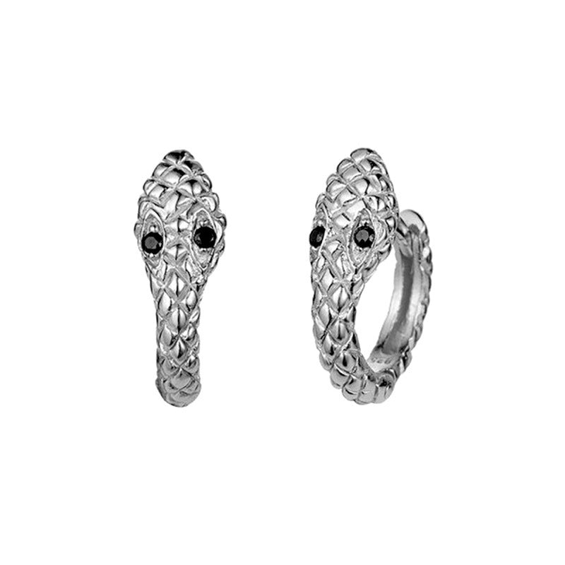 Ins retro creative snake-shaped earrings fashion personality punk metal earrings earrings jewelry female