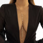 Jewelry Sexy Long Tassel Eye Sequin Necklace Simple Imitation Pearl Single Layer Y Shape Necklace
