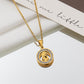 Kuaishou live broadcast fashion inlaid zircon four-leaf clover necklace femininity girls high sense creative simplicity