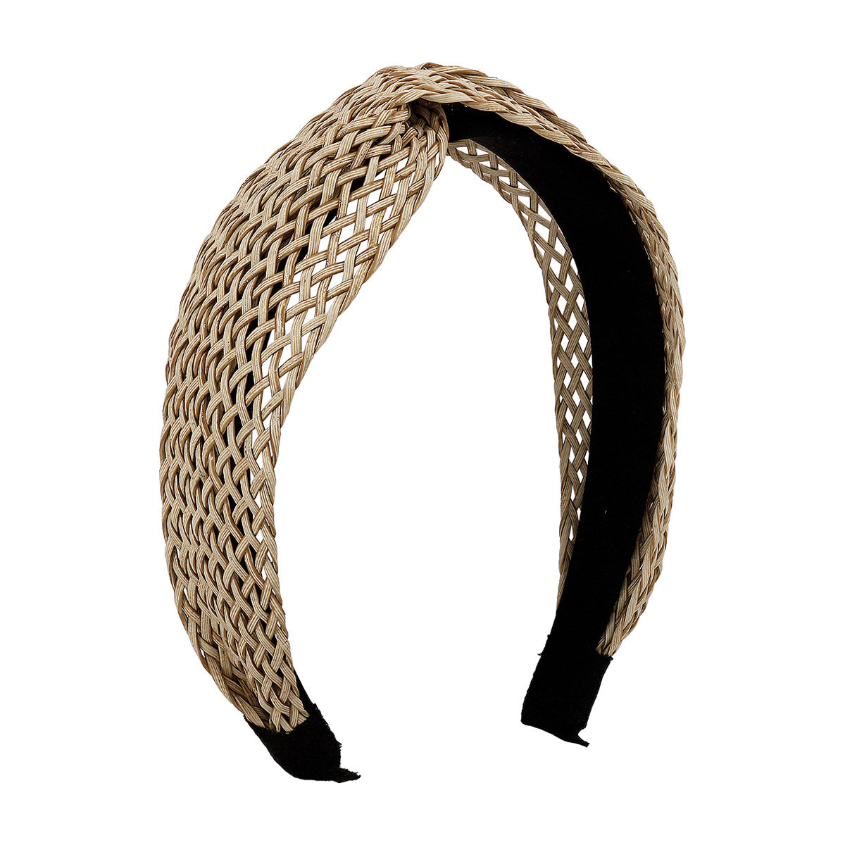 F454 Bohemian leisure vacation fashion headband weaving hollow out going out knotted creative personality headband