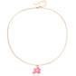 Jewelry Simple Drip Oil Color Flower Pendant Necklace Women's Single Layer Simple Necklace Niche Design