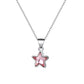 Simple and cold zircon pendant necklace fashion five-pointed star key cat clavicle chain niche design