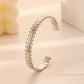 Simple personality fashion retro niche stainless steel opening ladies round coin sun bracelet
