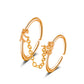 ins chain tassel double finger ring fashion simple star butterfly love geometric opening index finger ring tide