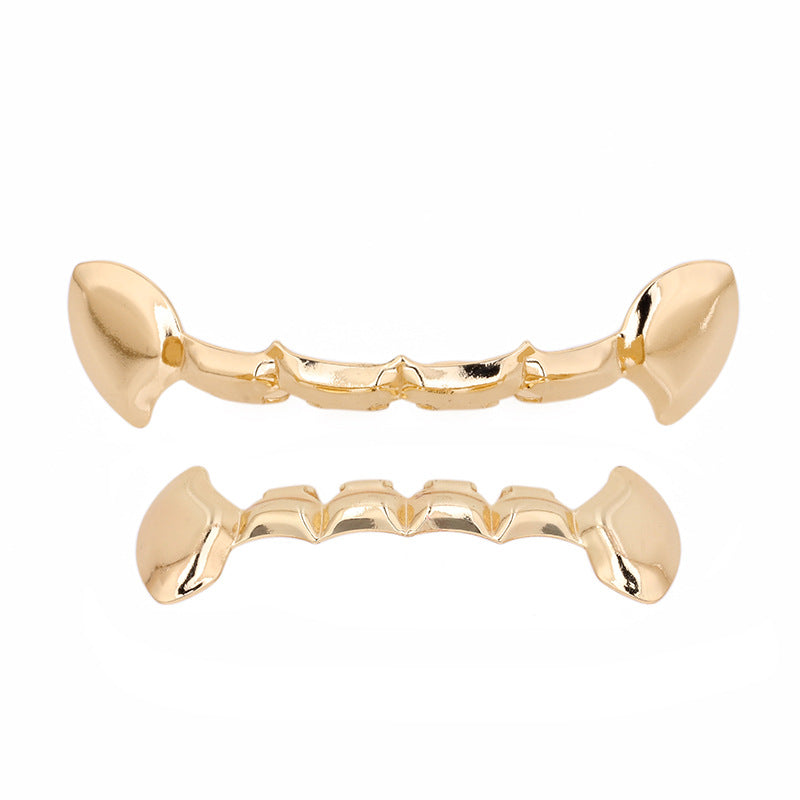 HIPHOP full diamond metal hip hop poker shape braces fashion trend rock denture jewelry