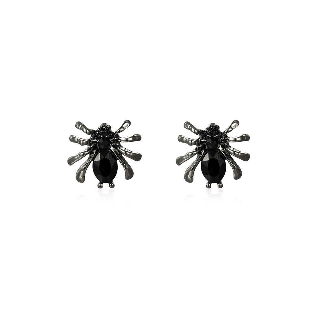 Exaggerated Spider Skull Earrings Halloween Gift Creative Funny Ghost Bat Earrings Earrings