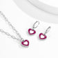 Jewelry Painting Nectarine Heart Metal Cross Chain Necklace Simple Temperament Clavicle Pastoral Necklace Female