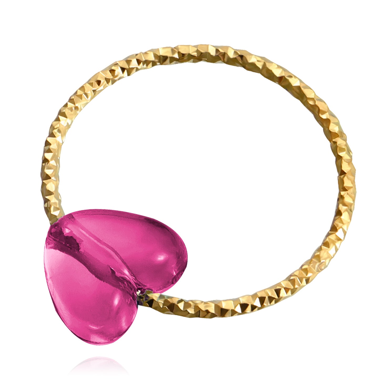 Explosive style ins retro color love circle ring female simple all-match boudoir honey friendship ring