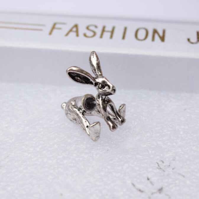 Harajuku three-dimensional small animal dinosaur cat rabbit scorpion earrings fashion personality piercing earrings jewelry