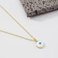 ZN76 Xiaohongshu Simple Net Red Necklace Female Drip Oil Round Niche Geometric Necklace Commuter Fashion Necklace