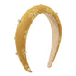 F4925 Simple Small Fresh Fashion Geometric Headband Candy Color Rhinestone Sponge Fabric Flower Headband