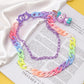 Candy Color Double Layer Resin Ultralight Pants Chain Cinnamon Dog Little Monster Soft Pottery Accessories Pendant