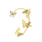 Ins diamond-studded butterfly ear hanger women without ear piercing butterfly ear bone clip fashion niche exaggerated wing ear clip
