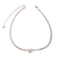 Jewelry fashion simple flash diamond peach heart ins tide sweater personality clavicle chain bracelet