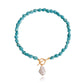 Jewelry Irregular Natural Color Turquoise Shaped Pearl Pendant Necklace Female Handwoven Necklace