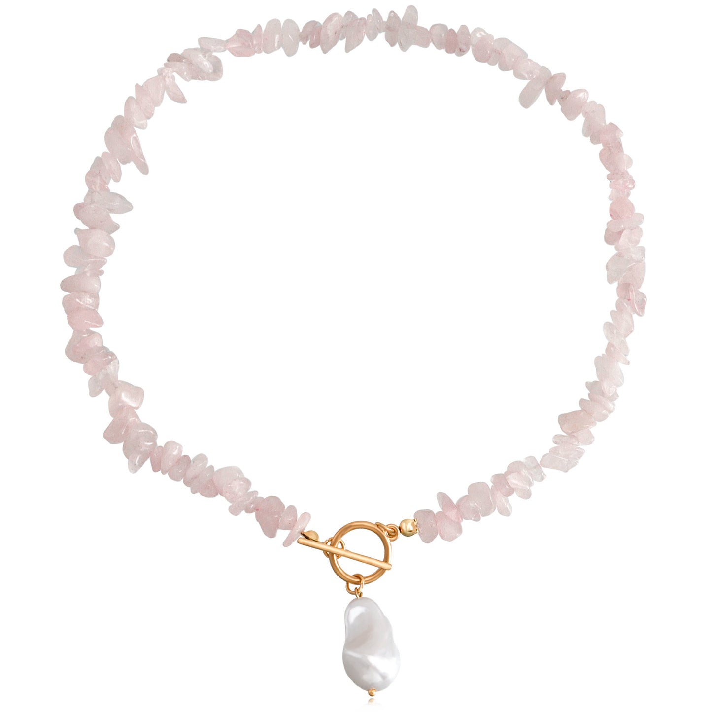 Jewelry Large Shaped Pearl OT Buckle Necklace Femininity Simple Fashion Green Turquoise Necklace