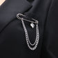 Trend accessories brooch temperament elegant anti-light corsage suit jacket fixed pin clothing accessories