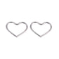 Creative Simple Love Ear Clip Single Simple No Hole Peach Heart Ear Bone Clip Couple Earrings Niche