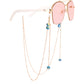 Mask hanging chain glasses hanging chain mask chain glasses chain stone mask chain picture stone glasses chain