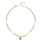 N154 Bohemian Ethnic Necklace CCB Beaded Leisure Vacation Necklace Simple Fashion Necklace Women