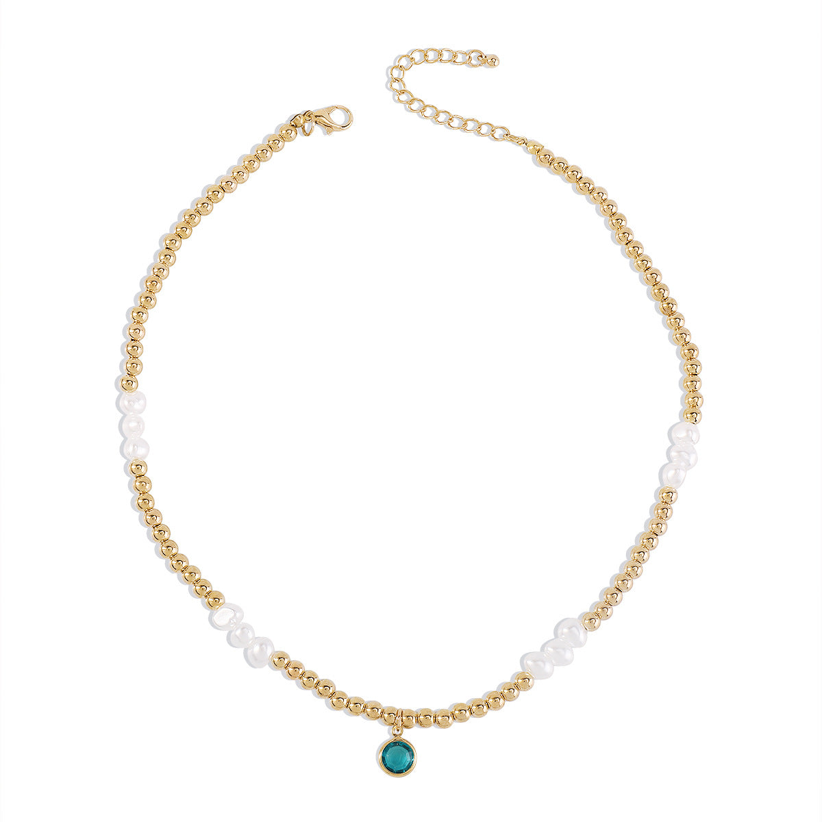 N154 Bohemian Ethnic Necklace CCB Beaded Leisure Vacation Necklace Simple Fashion Necklace Women