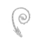 Retro punk elf flying dragon ear hanging single creative metal cat bat without hole ear bone clip
