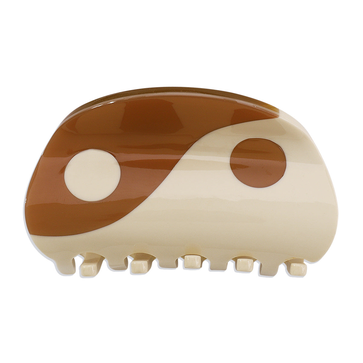 F4433 Acetic acid plate creative personality Tai Chi Yin Yang gossip grabbing clip hit color minority national disk hair shark clip
